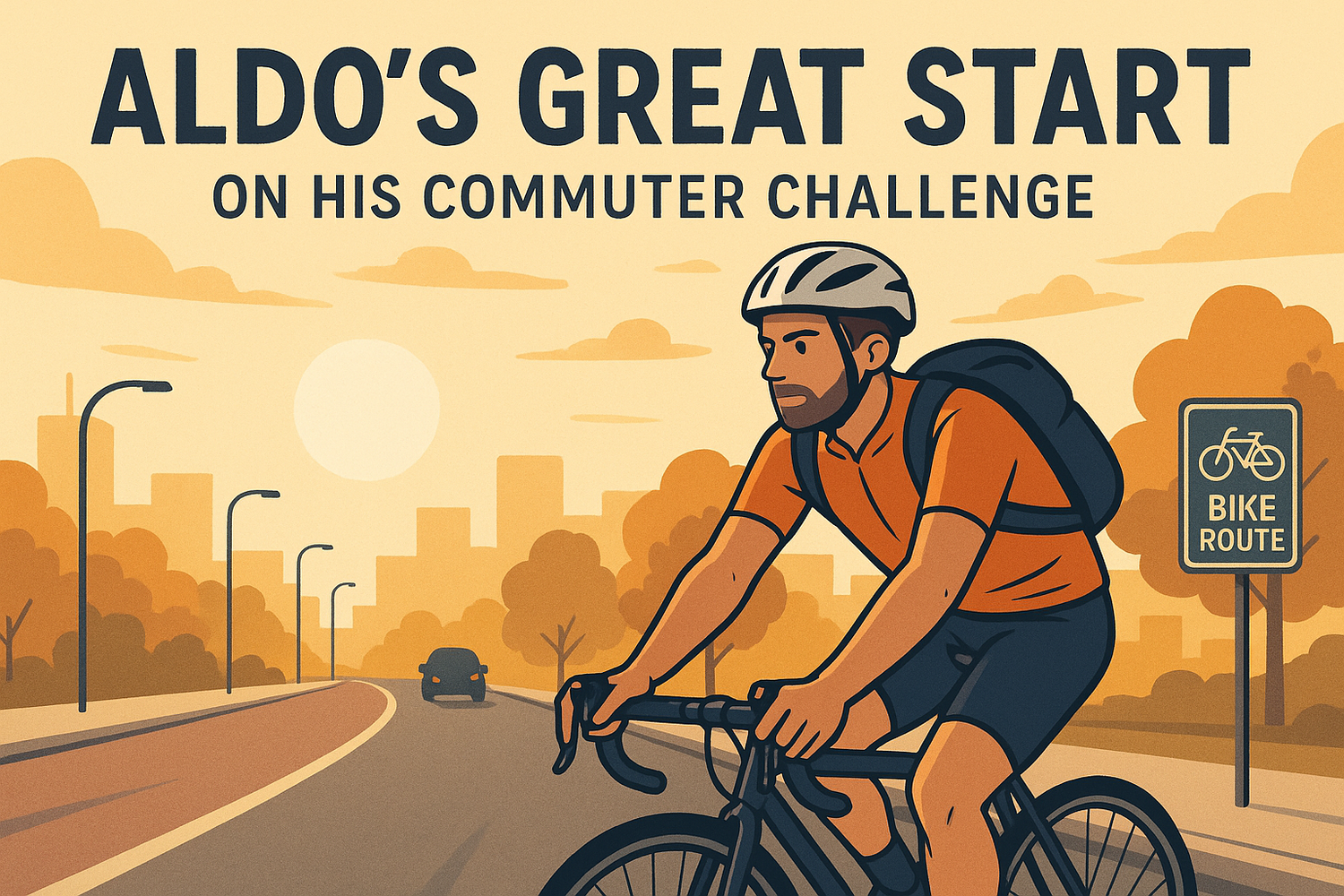 Aldos Great Start On His Commuter Challenge