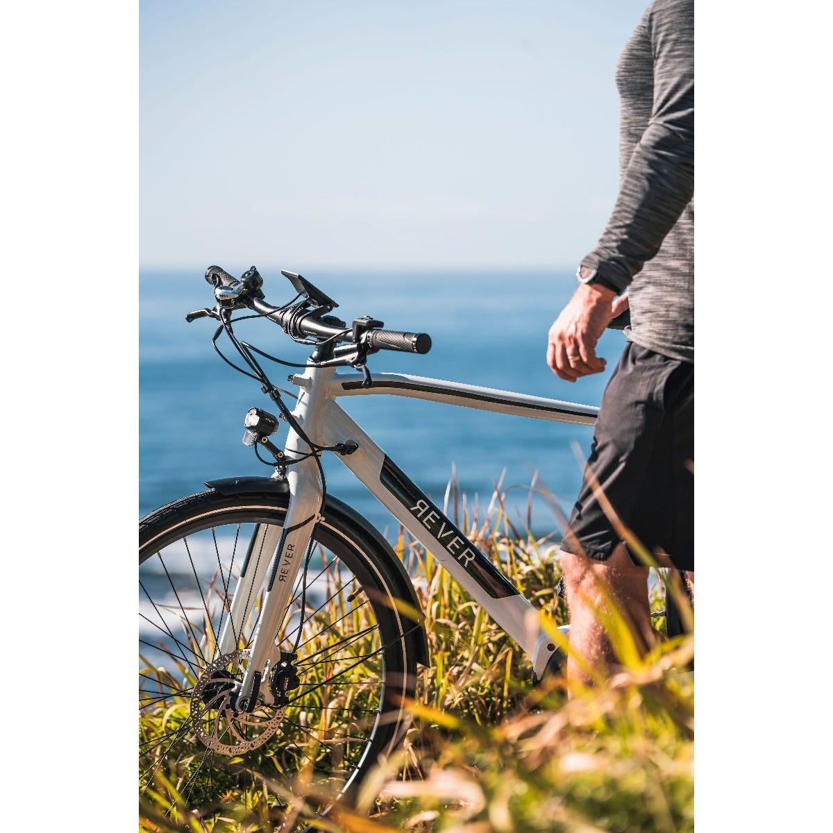 Rever Urban Amalfi Electric Hybrid Bike White