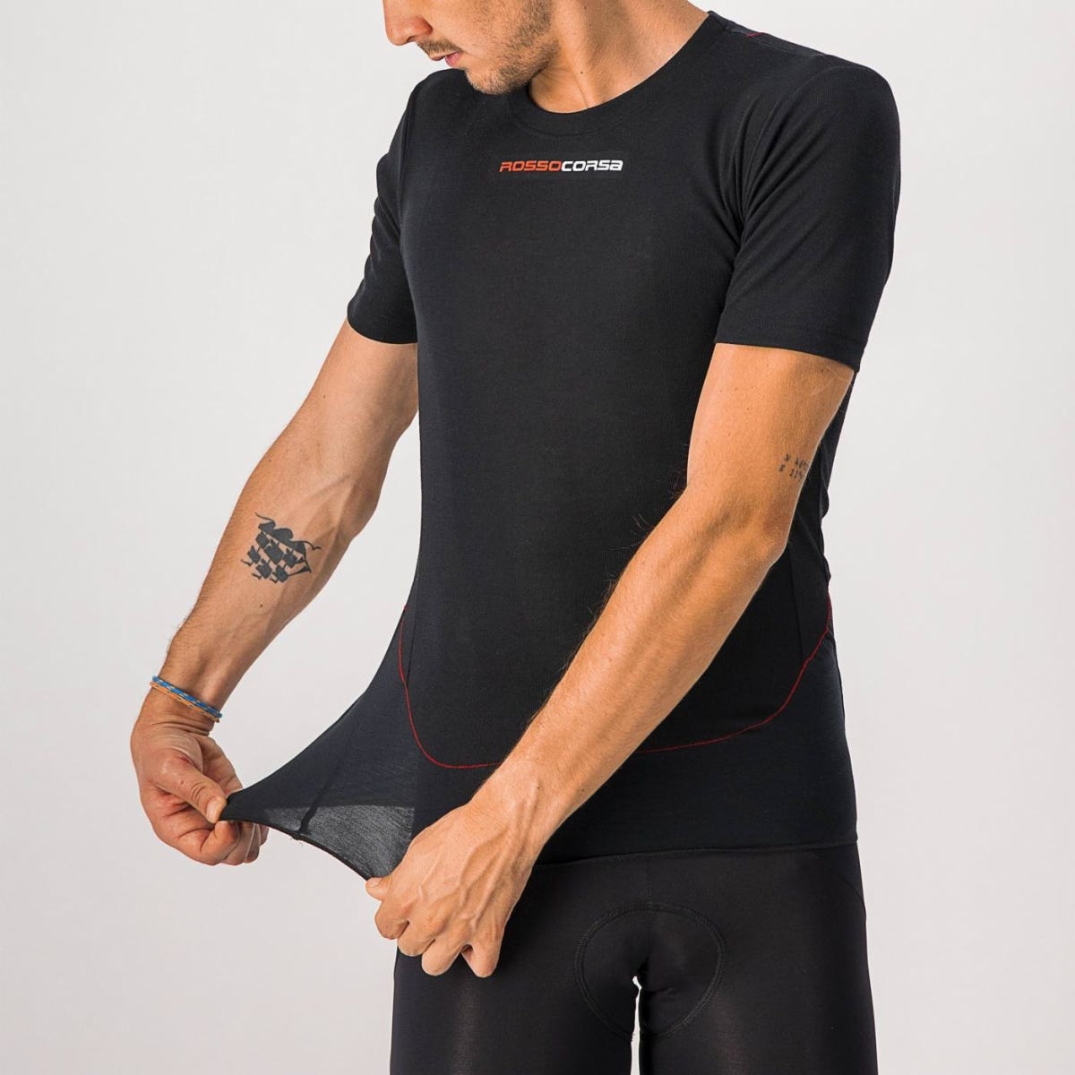 Castelli Prosecco Tech Men's Short Sleeve Base Layer Black