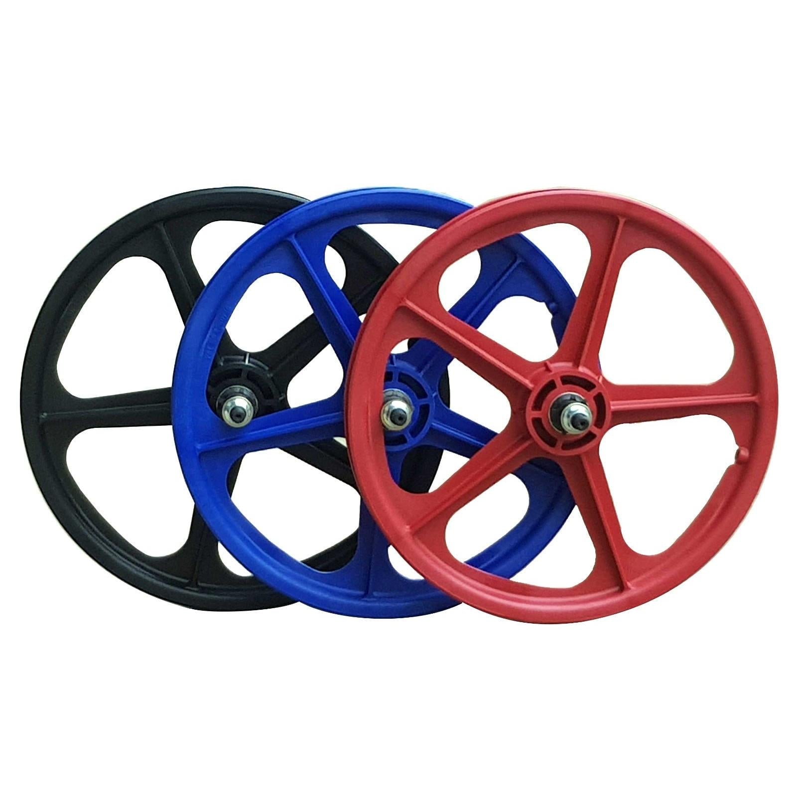 Skyway Tuff II Cassette 20'' BMX Wheelset Blue