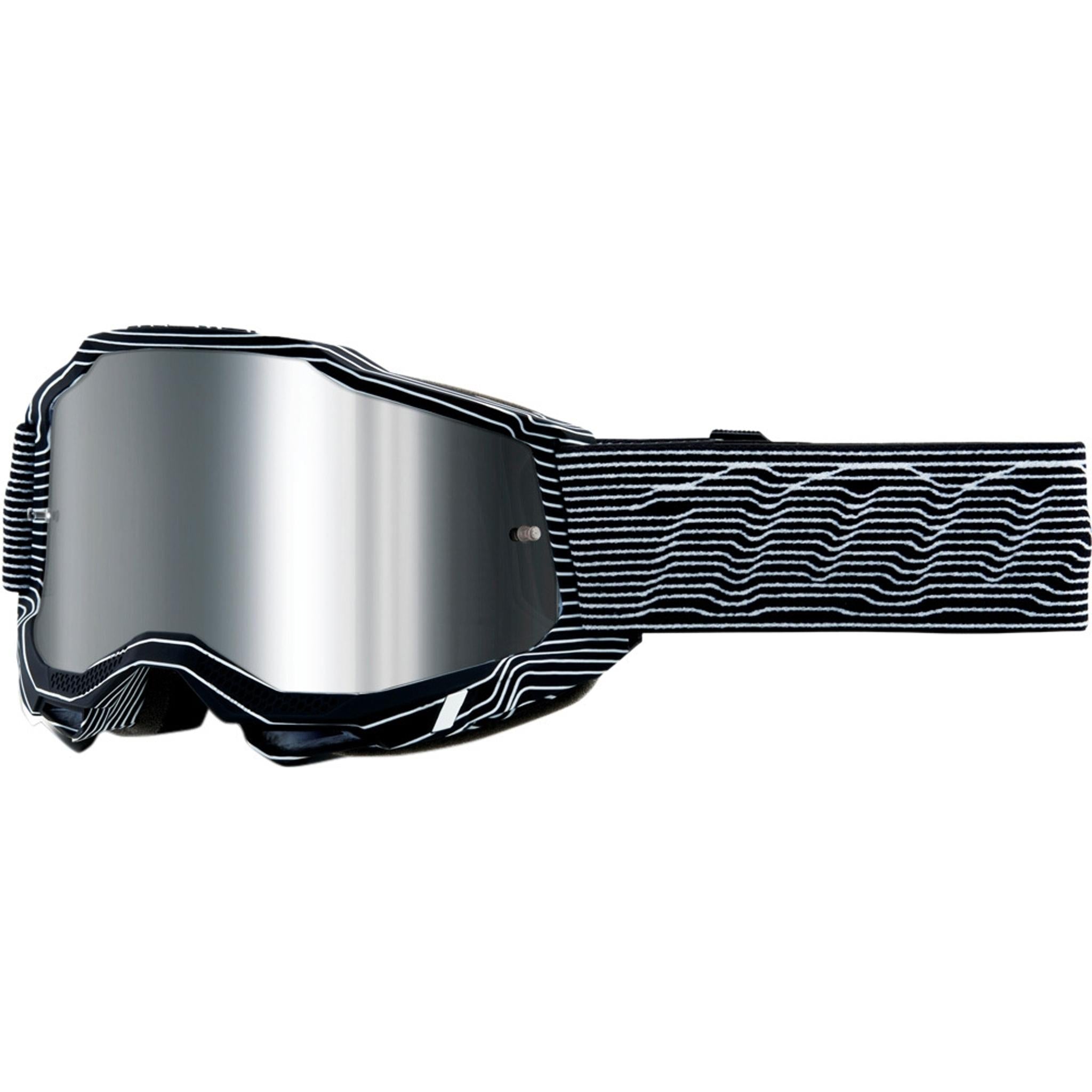 100% Accuri 2 Goggles Silo - Silver Flash Mirror Lens