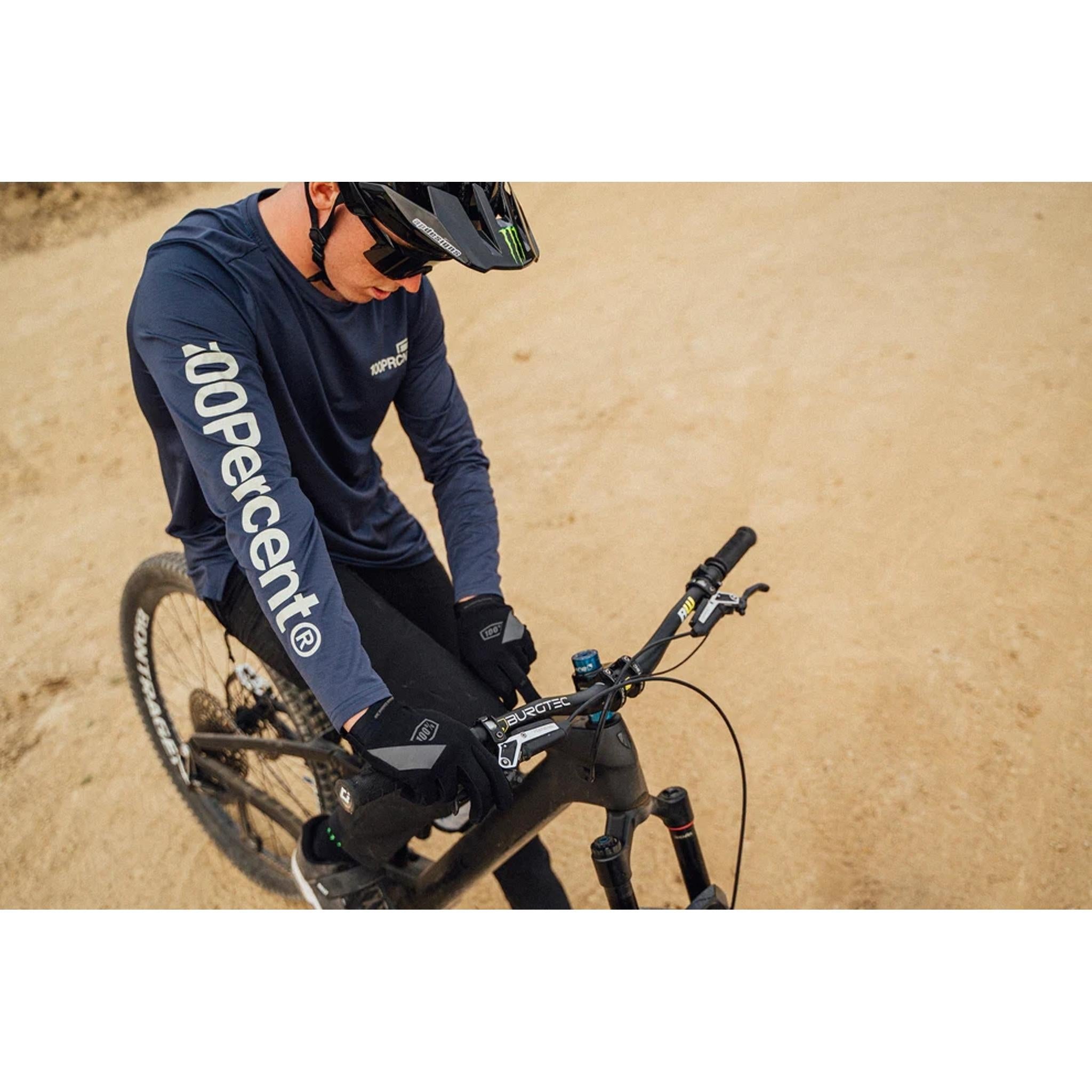 100% Airmatic Long Sleeve Jersey Indigo