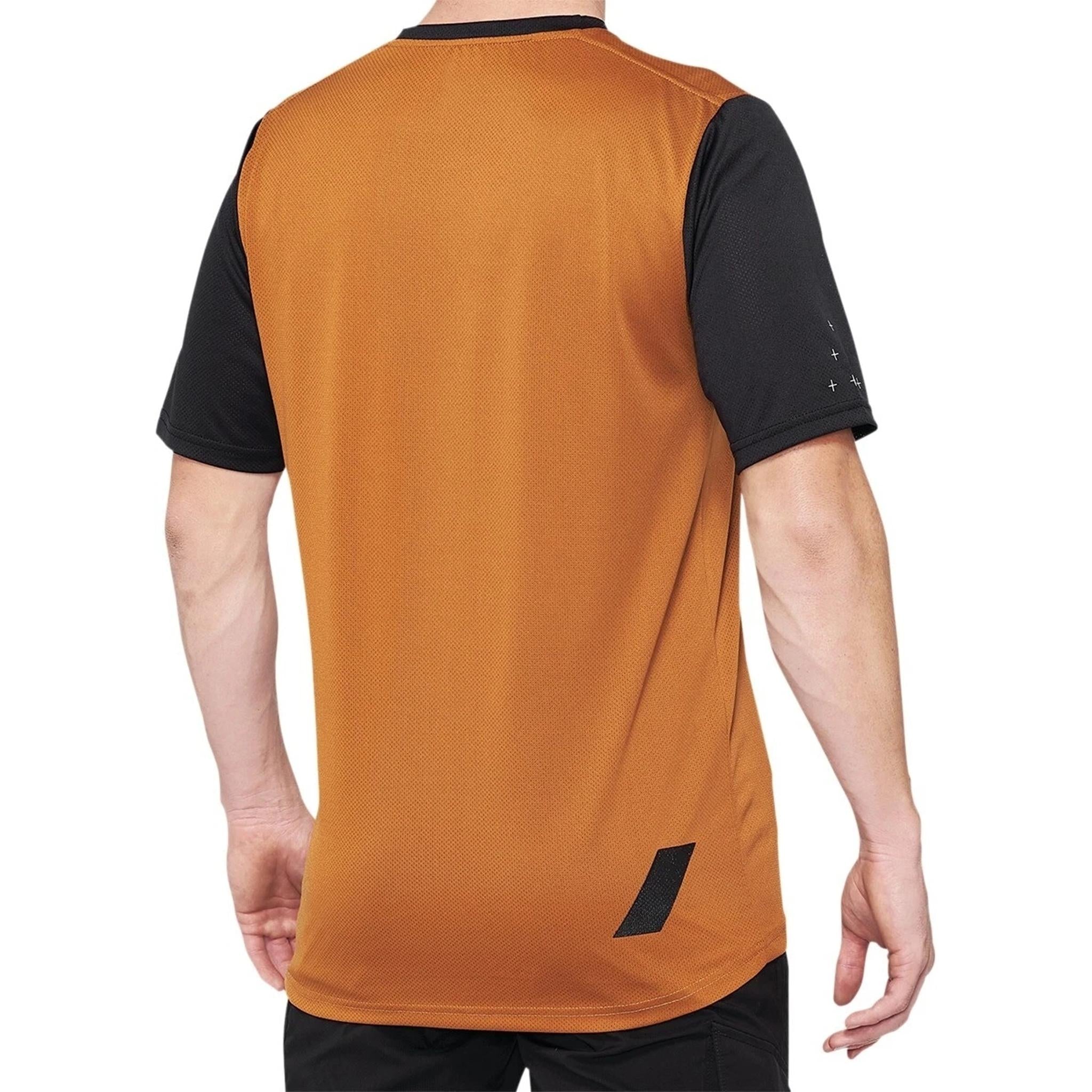 100% Ridecamp Short Sleeve Jersey Terracotta/Black