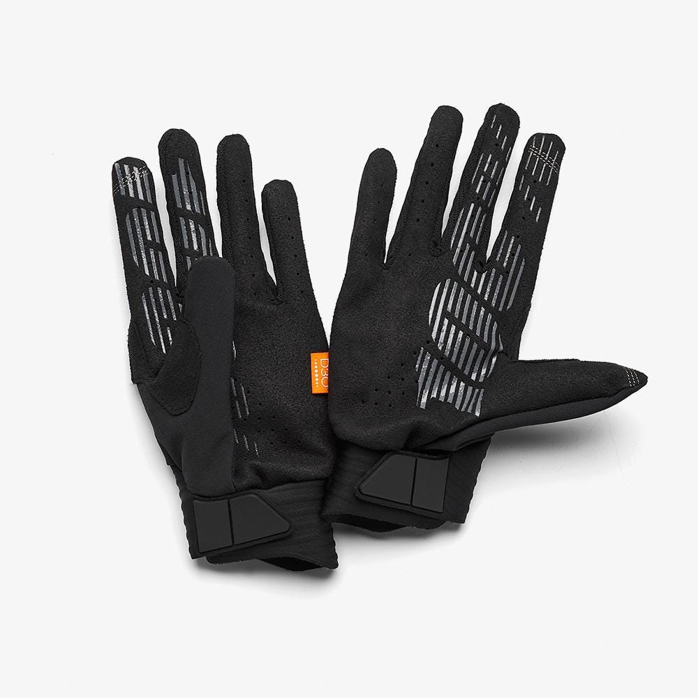 100% Cognito D30 Full Finger Gloves Army Green/Black
