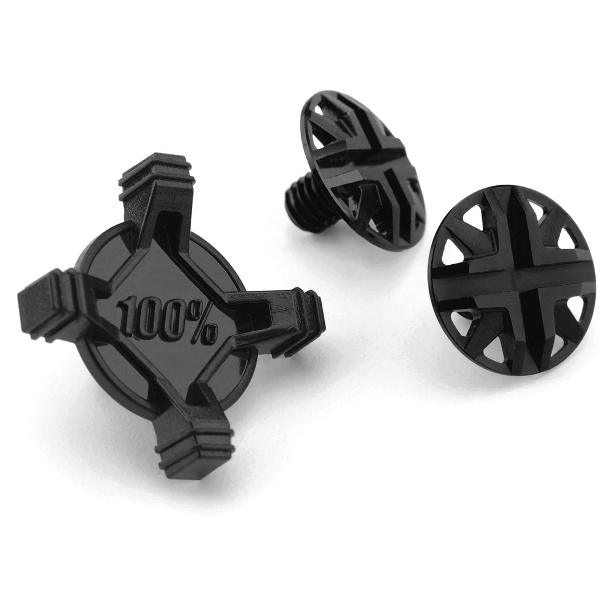 100% Aircraft Visor Screw Kit Black