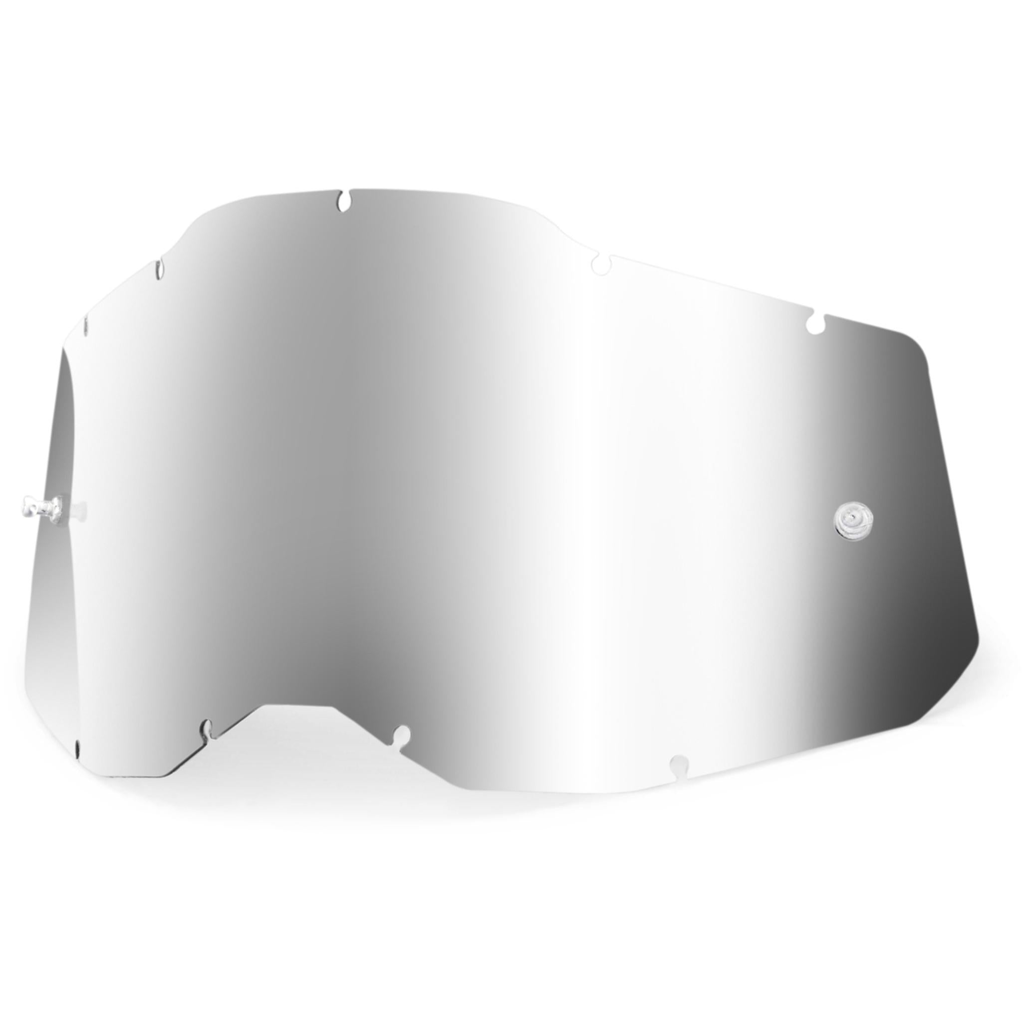100% RC2/AC2/ST2 Replacement Lens - Mirror Silver