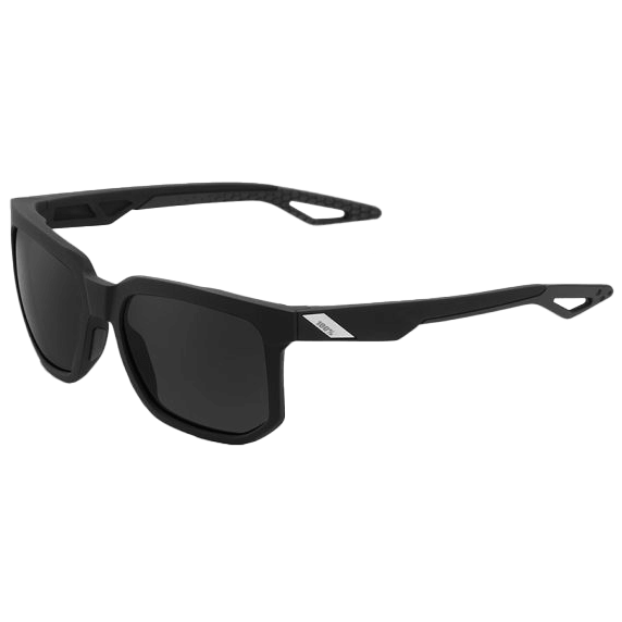 100% Centric Sunglasses Matte Black with Smoke Lens