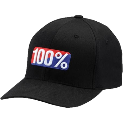 100% Classic X-Fit FlexFit Cap Black
