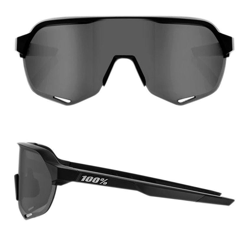 100% S2 Sunglasses Soft Tact Black/Smoke Lens