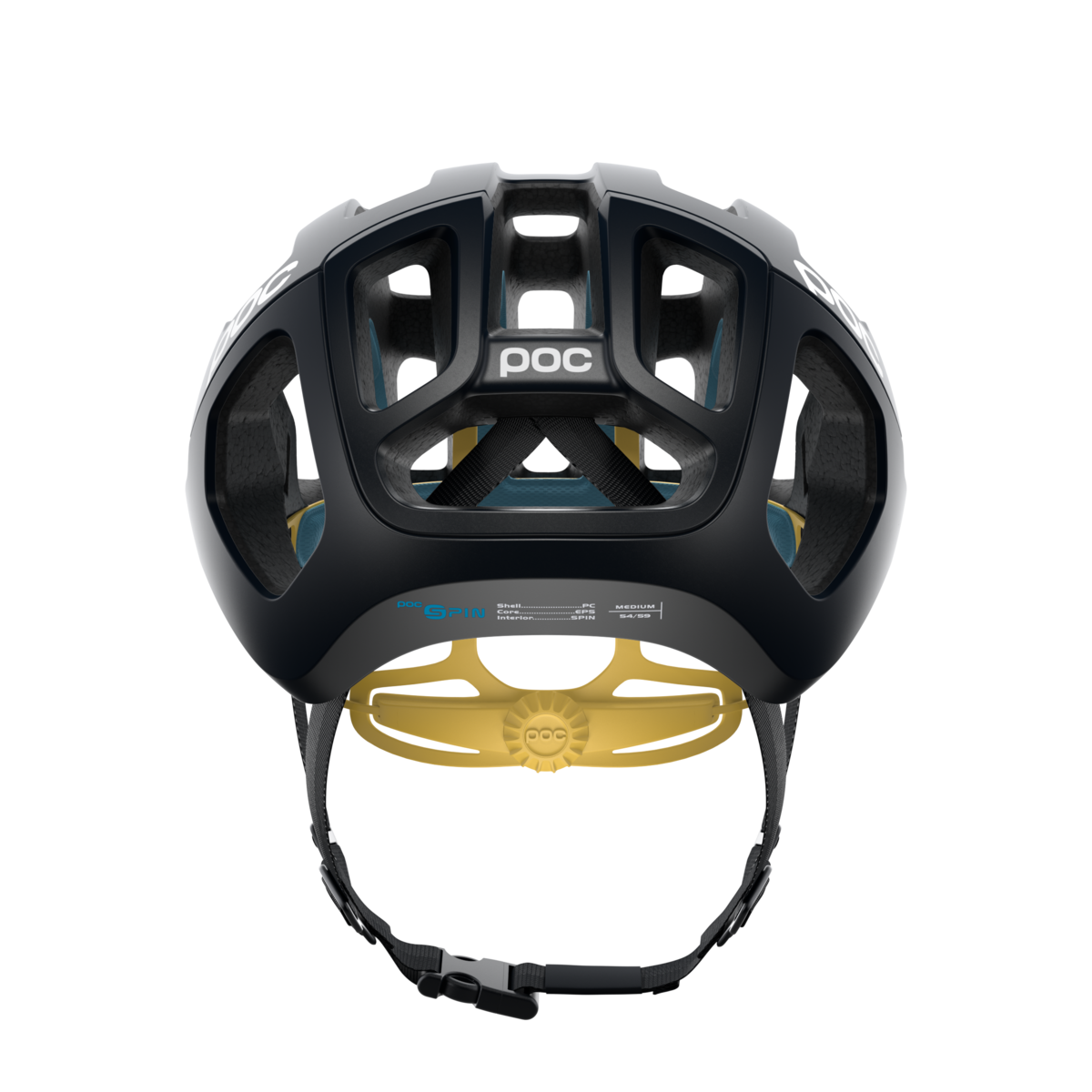 POC Ventral AIR SPIN Helmet Black/Yellow