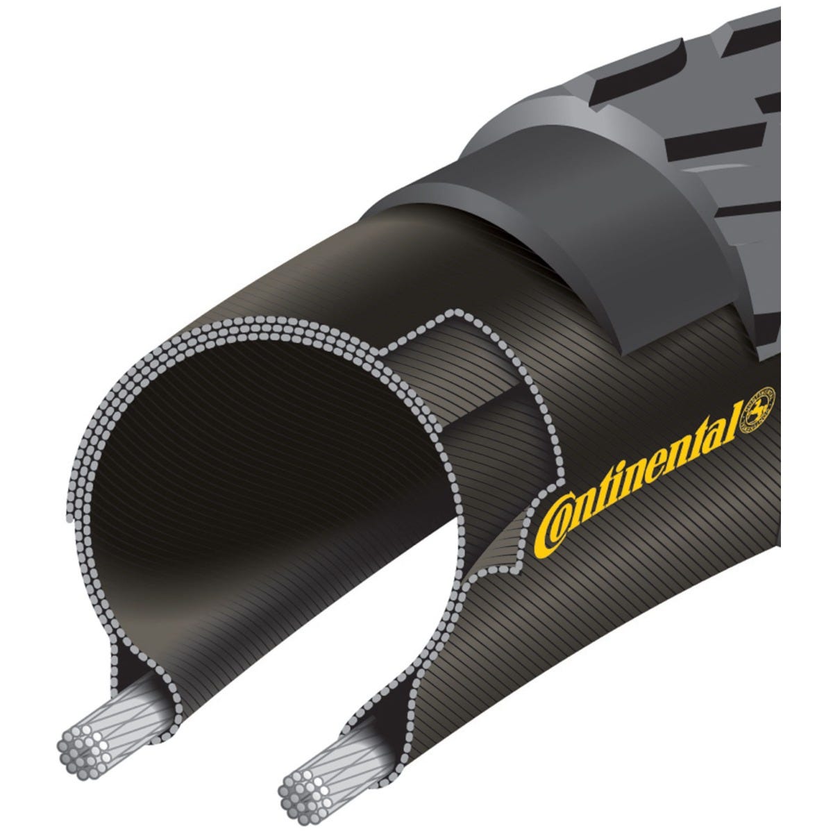 Continental Ride Tour Gravel Tyre 26 x 1.50''
