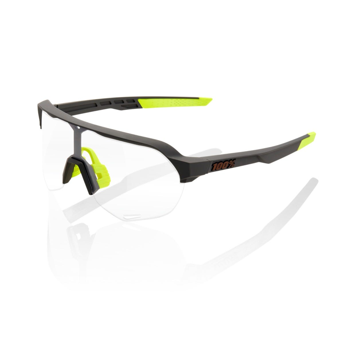 100% S2 Sunglasses Grey Photochromic Lens