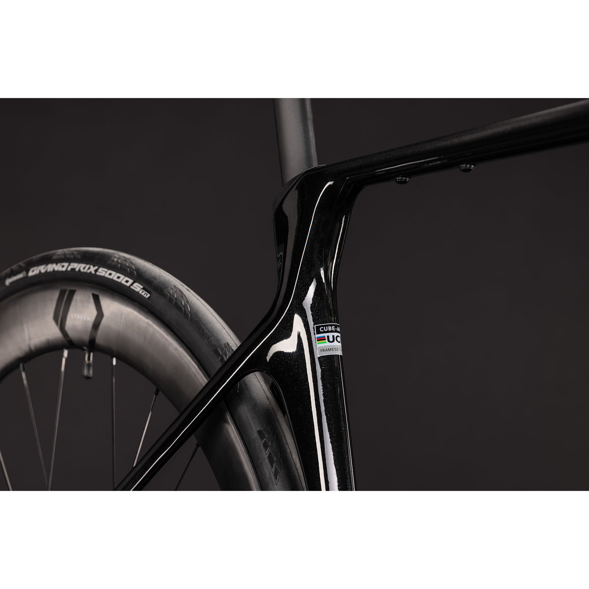 Cube Agree C:62 SLT AXS Road Race Bike Blackpearl'n'Switchwhite