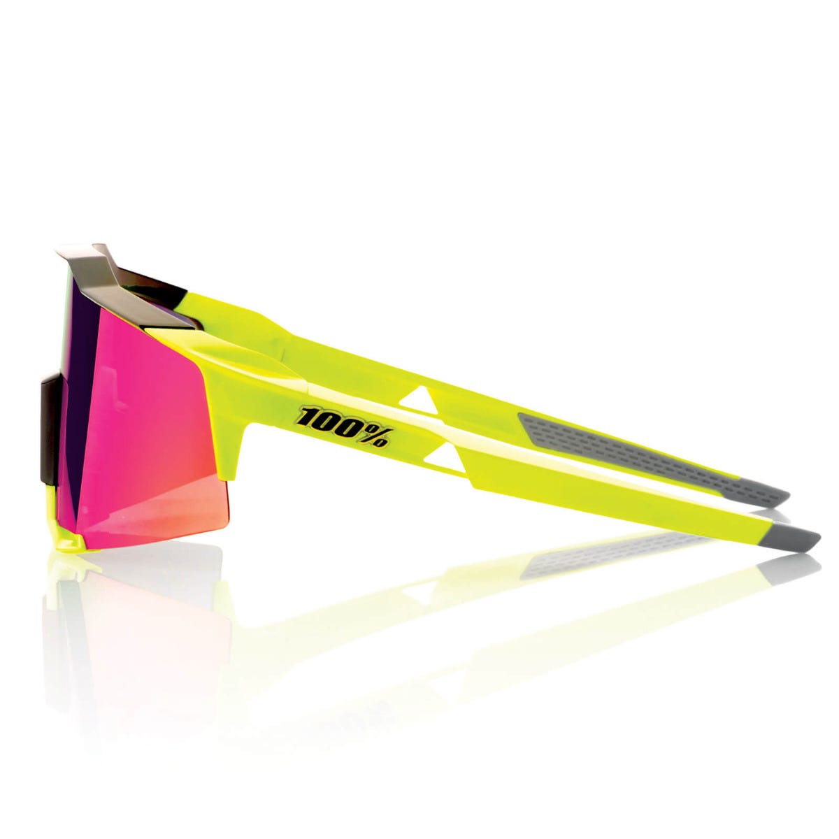 100% Speedcraft Sunglasses Yellow with Purple Lens
