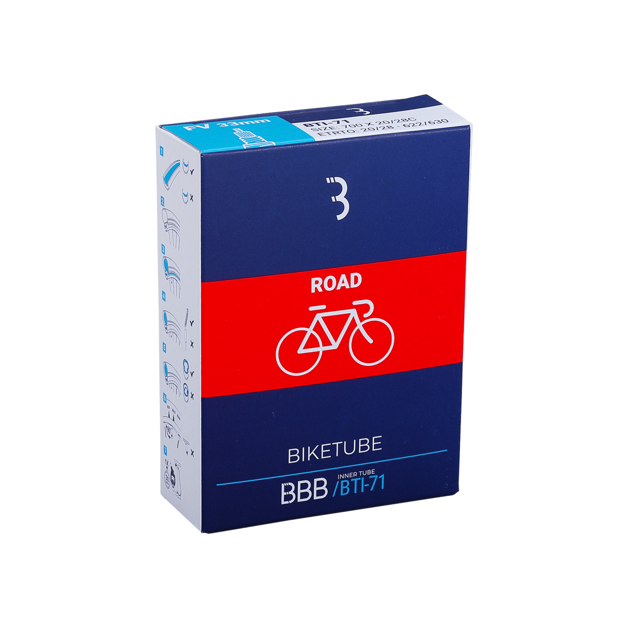 BBB Schrader Valve Tube 700 x 30/43c