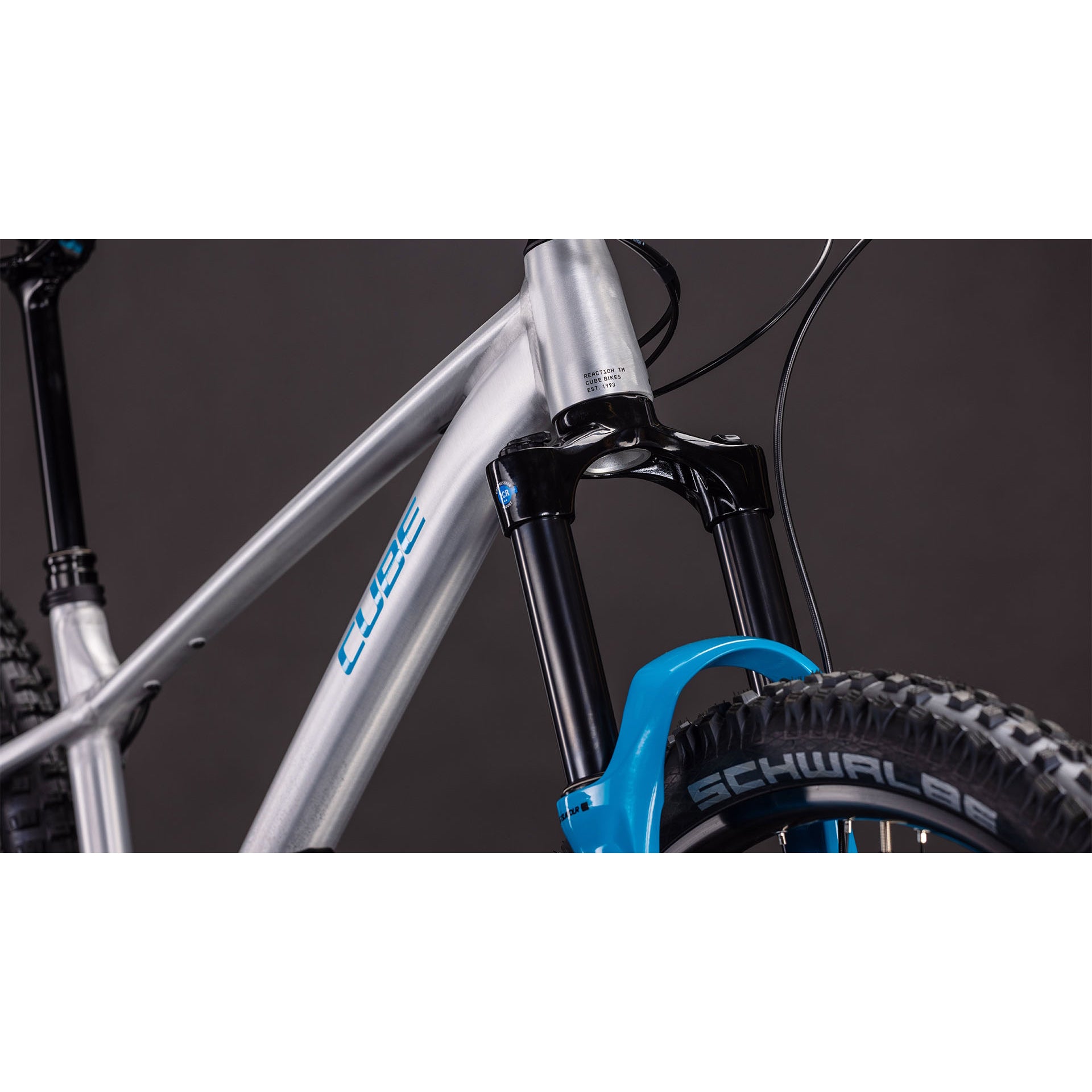 Cube Reaction TM ONE Hardtail Trail Bike Rawmetal'n'Blue