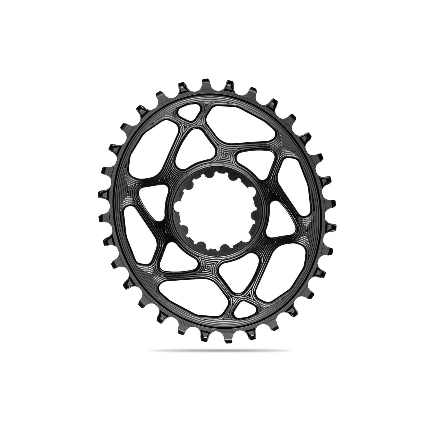 absoluteBLACK Oval Premium Chainring SRAM 3mm Offset Direct Mount Boost 1x Narrow Wide Black