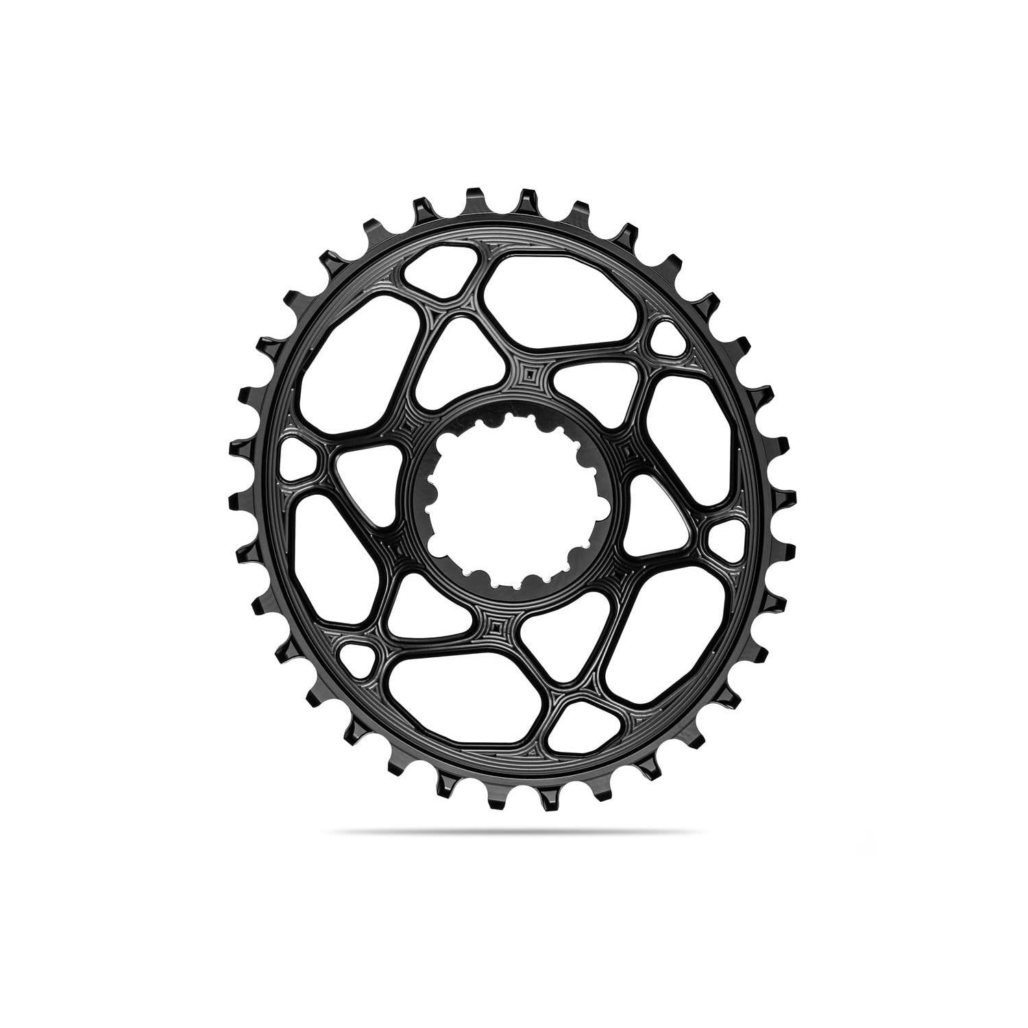 absoluteBLACK Oval Premium Chainring SRAM 3mm Offset Direct Mount Boost 1x Narrow Wide Black