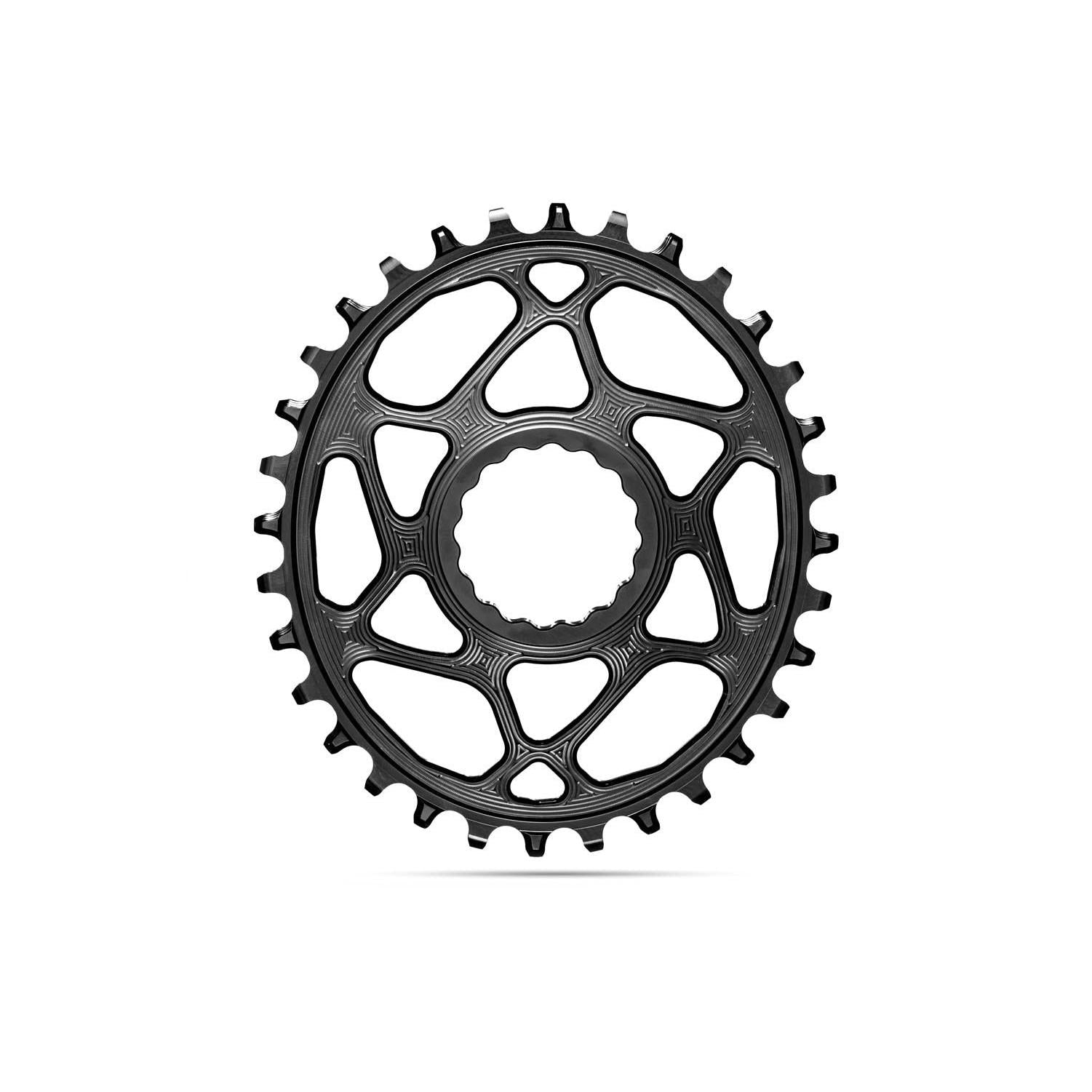 absoluteBLACK Oval Premium Chainring Race Face Cinch Shimano HyperGlide+ 12spd Direct Mount Boost 1x Narrow Wide Black