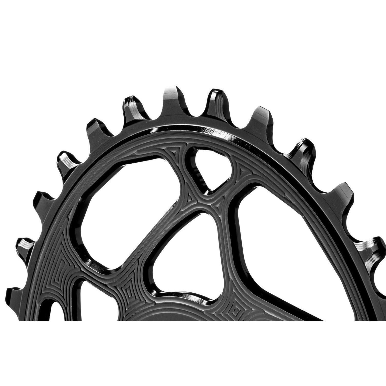 absoluteBLACK Oval Premium Chainring Race Face Cinch Shimano HyperGlide+ 12spd Direct Mount Boost 1x Narrow Wide Black