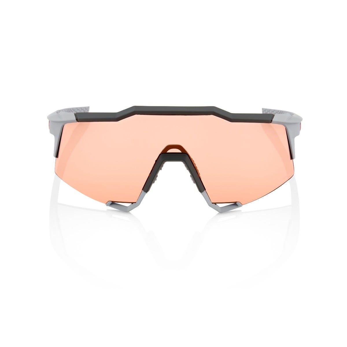 100% Speedcraft Sunglasses Grey with HiPER Coral Lens