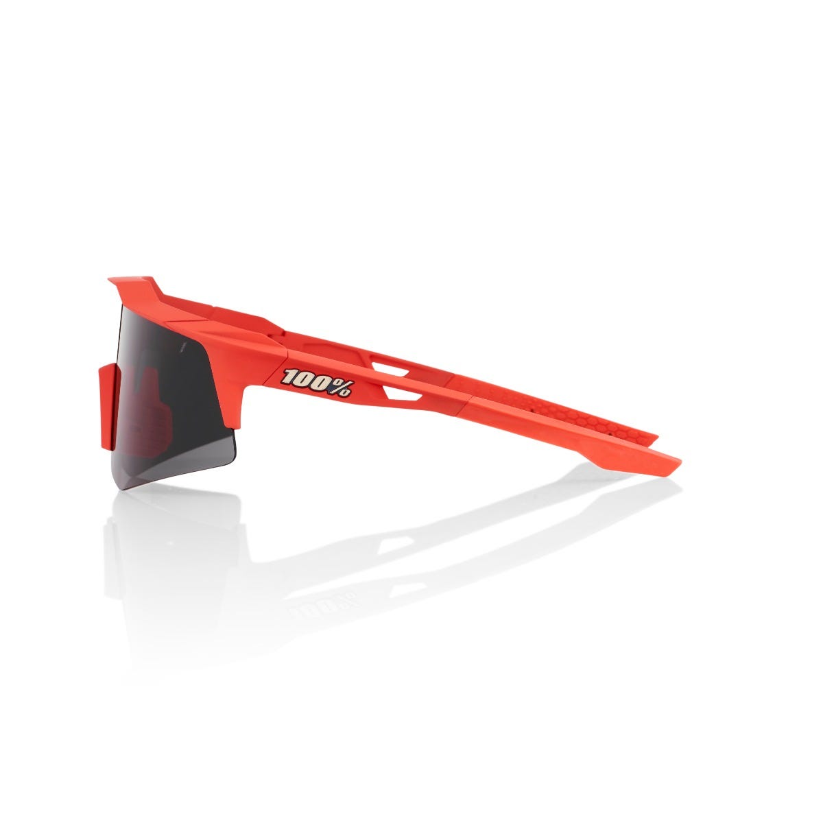 100% Speedcraft XS Sunglasses Coral with Smoke Lens