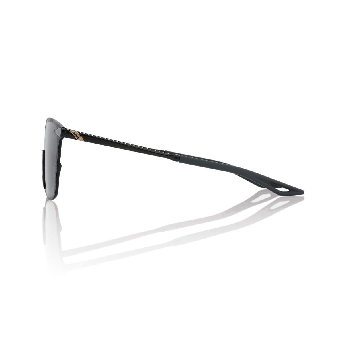 100% Legere SQ Sunglasses Polished Black/Smoke Lens