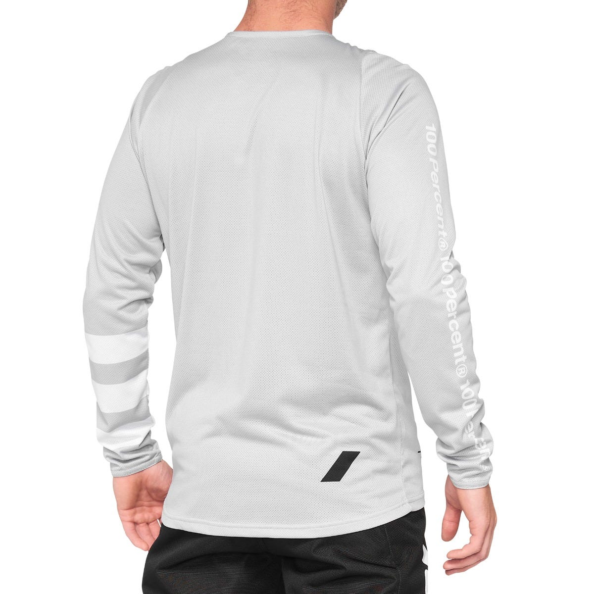 100% R-Core Long Sleeve Jersey Vapour/White