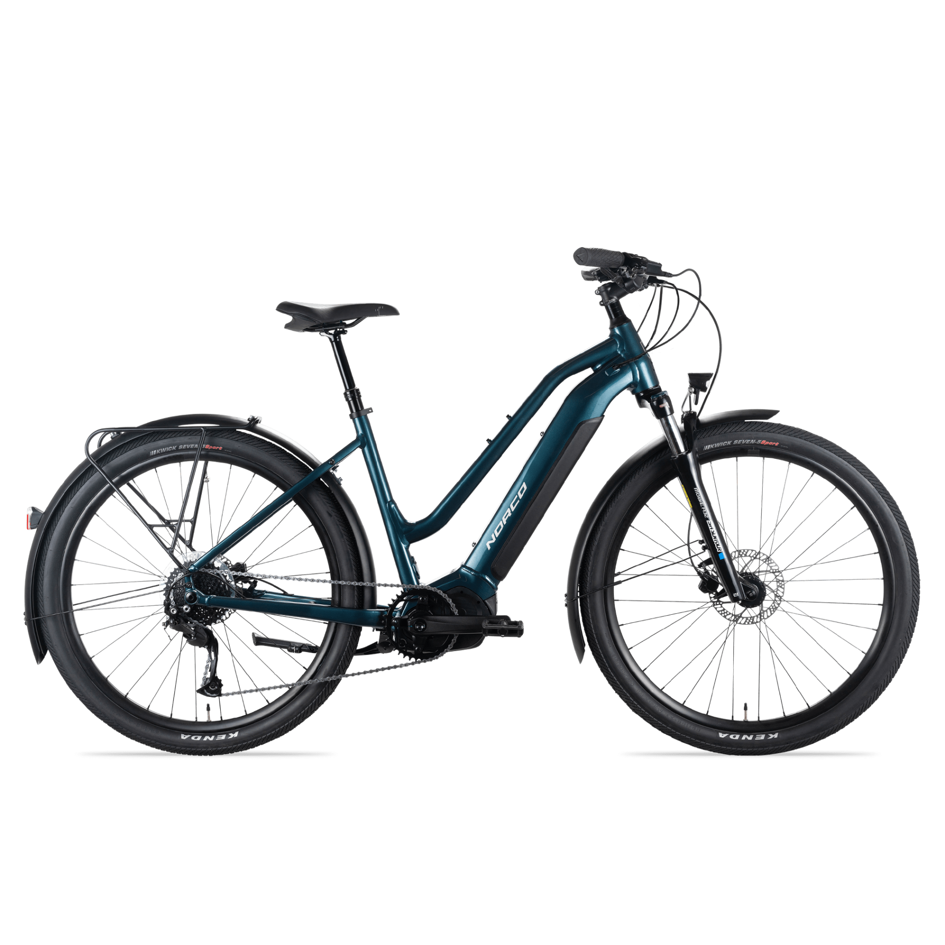 Norco Indie VLT Step Through Electric Hybrid Bike Green/Silver