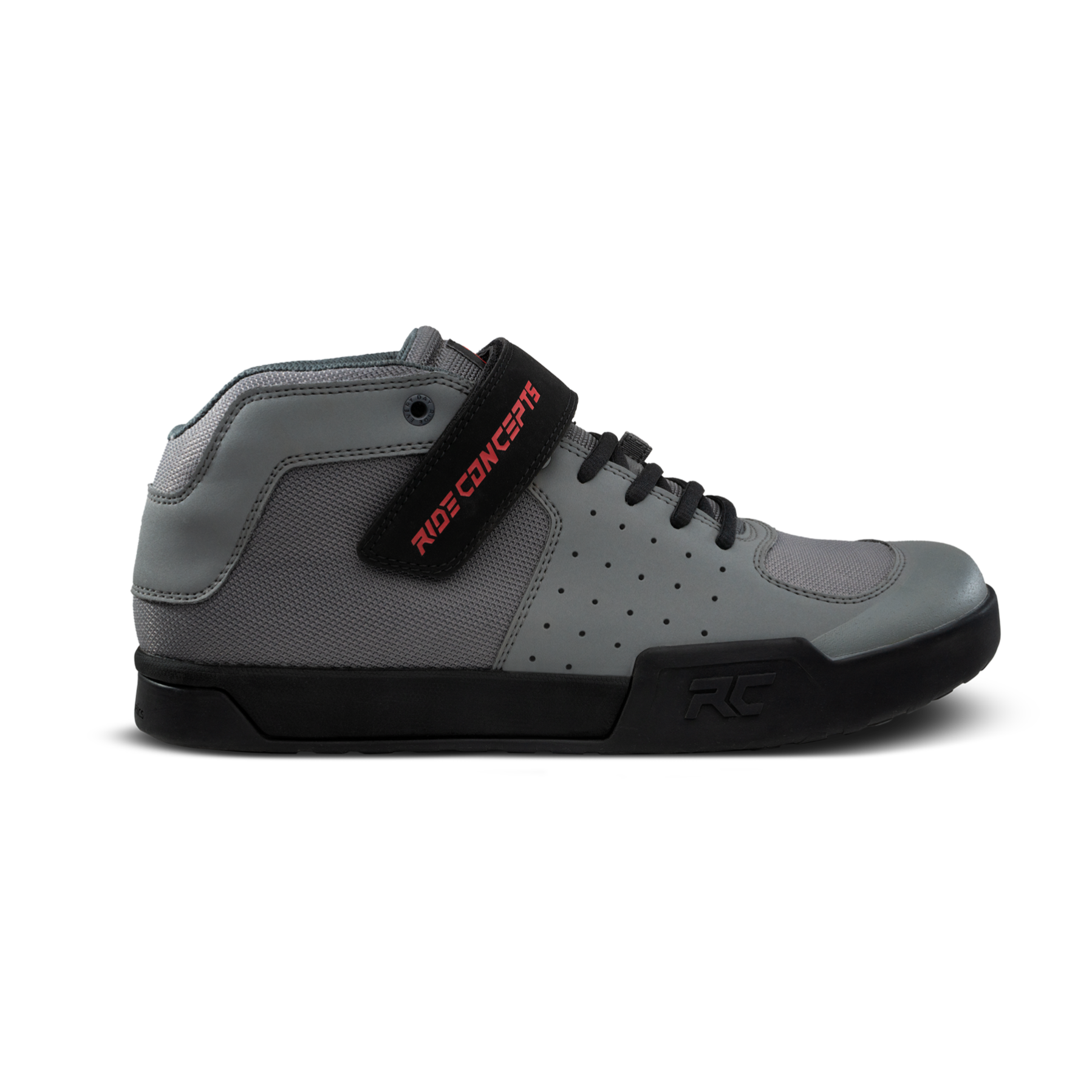 Ride Concepts Wildcat Flat Pedal Shoes Charcoal/Red