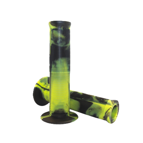 KWT Candy Sticks BMX Grips 130mm Black / Yellow