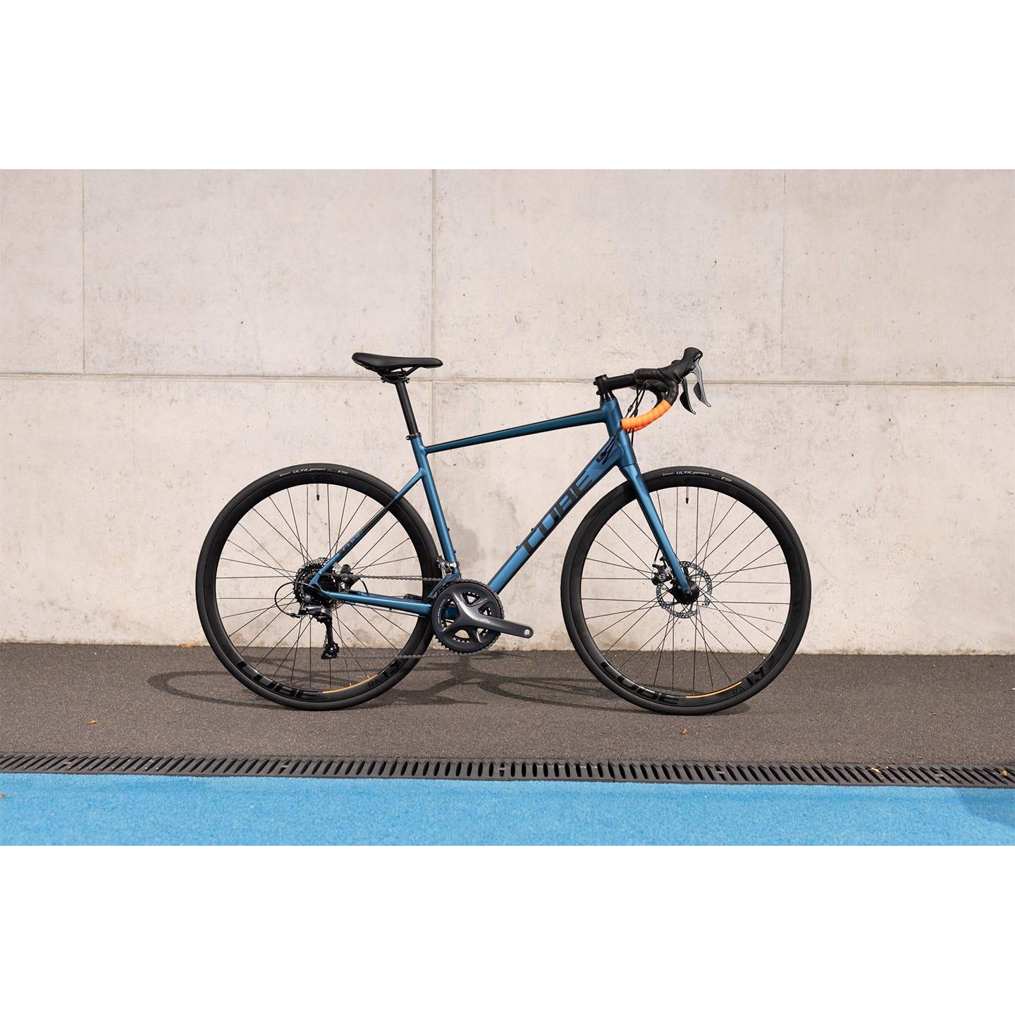 Cube Attain Road Bike Atlantic Blue 'n' Orange
