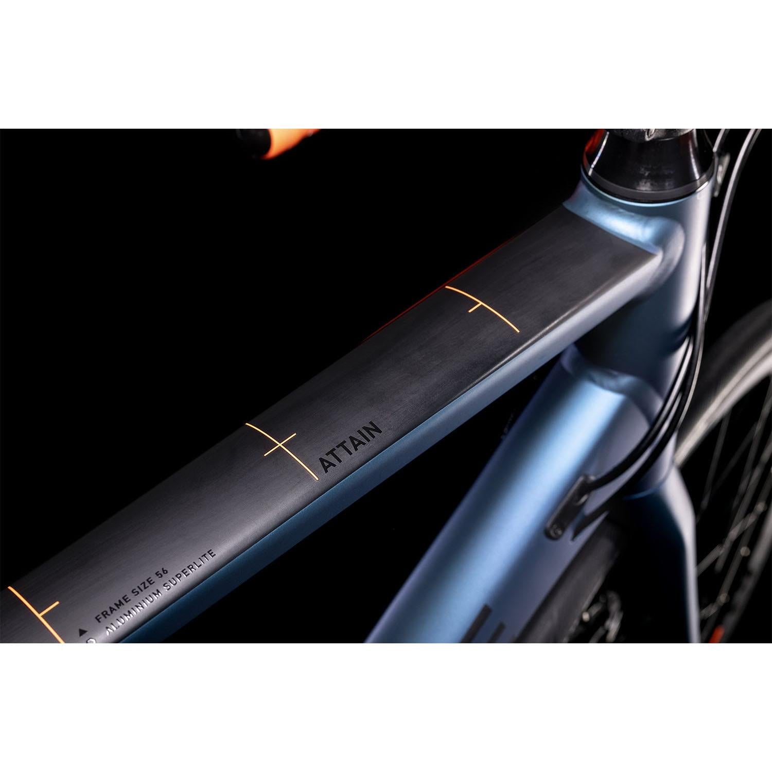 Cube Attain Road Bike Atlantic Blue 'n' Orange