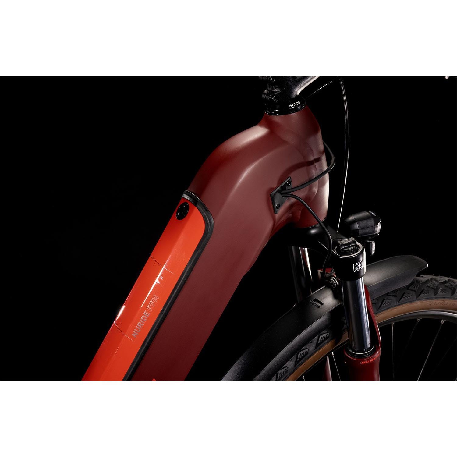 Cube Nuride Hybrid Performance 625 Allroad EasyEntry Electric Hybrid Bike Dark Red 'n' Red