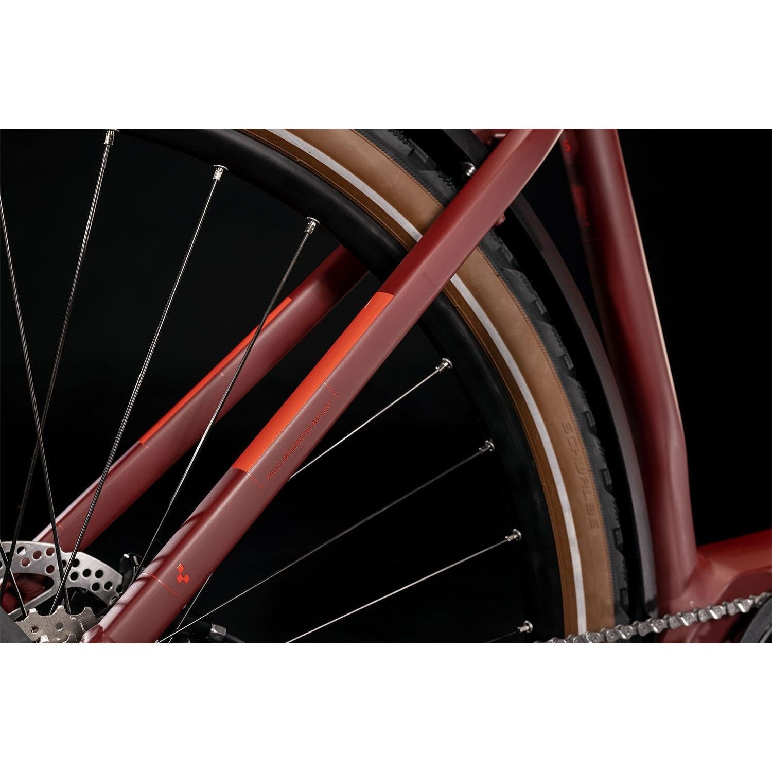 Cube Nuride Hybrid Performance 625 Allroad EasyEntry Electric Hybrid Bike Dark Red 'n' Red