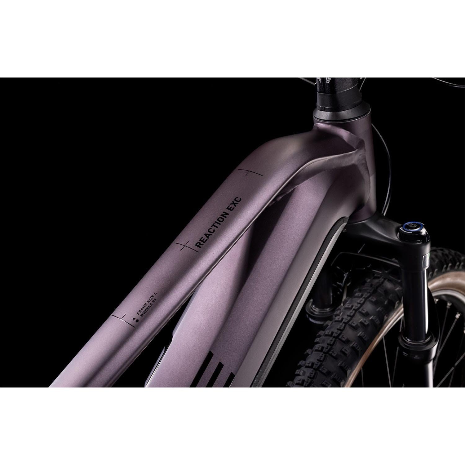 Cube Reaction Hybrid EXC 750 Electric Hardtail Mountain Bike Smoky Lilac 'n' Black