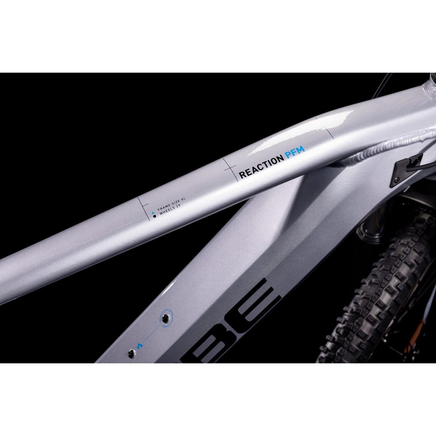 Cube Reaction Hybrid Performance 500 Electric Hardtail Mountain Bike Polar Silver 'n' Blue