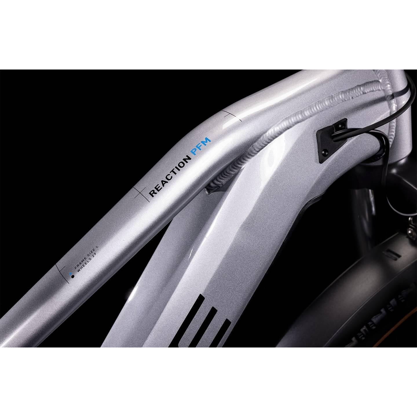 Cube Reaction Hybrid Performance 500 Allroad Trapeze Electric Hardtail Mountain Bike Polar Silver 'n' Blue