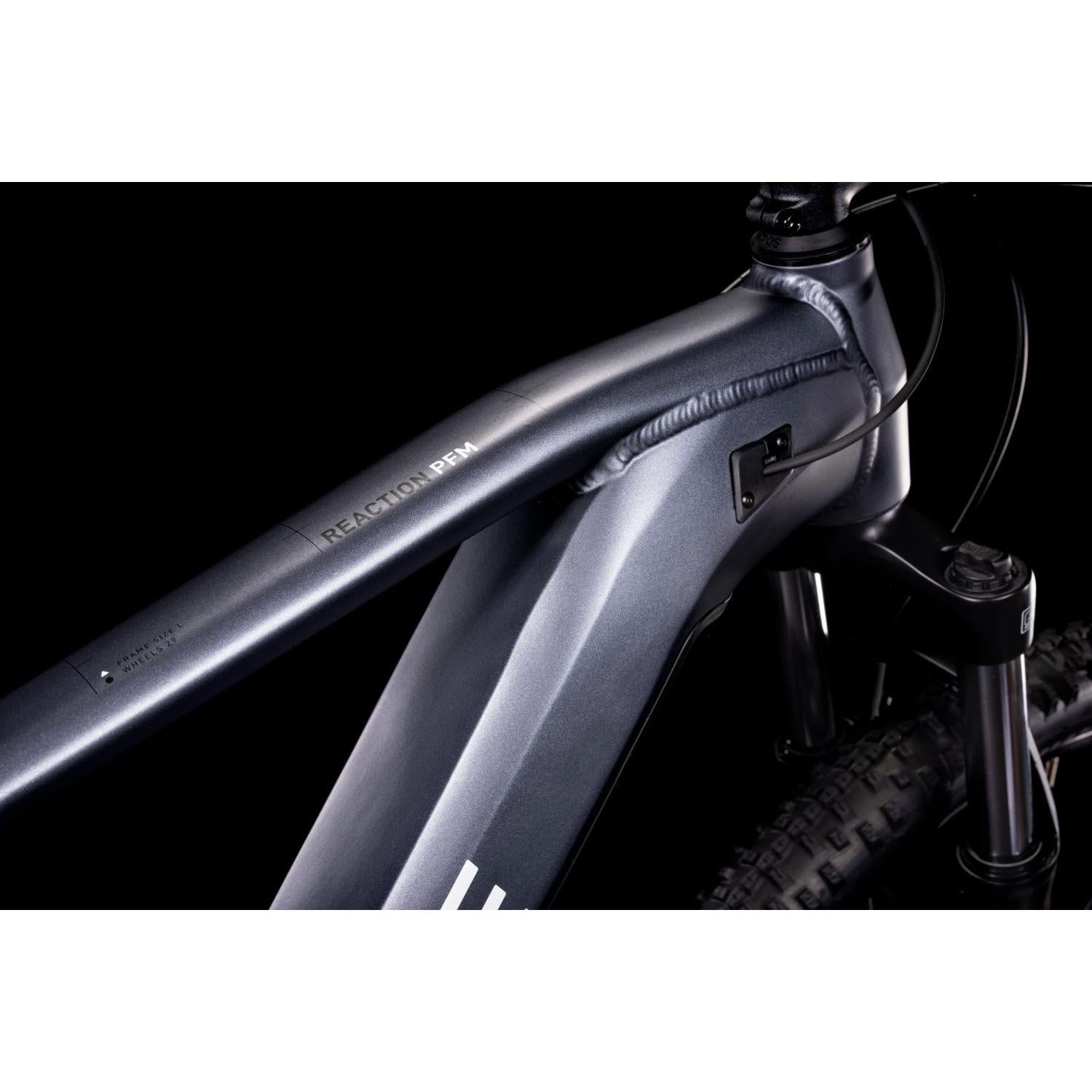 Cube Reaction Hybrid Performance 625 Electric Hardtail Mountain Bike Metallic Grey 'n' White