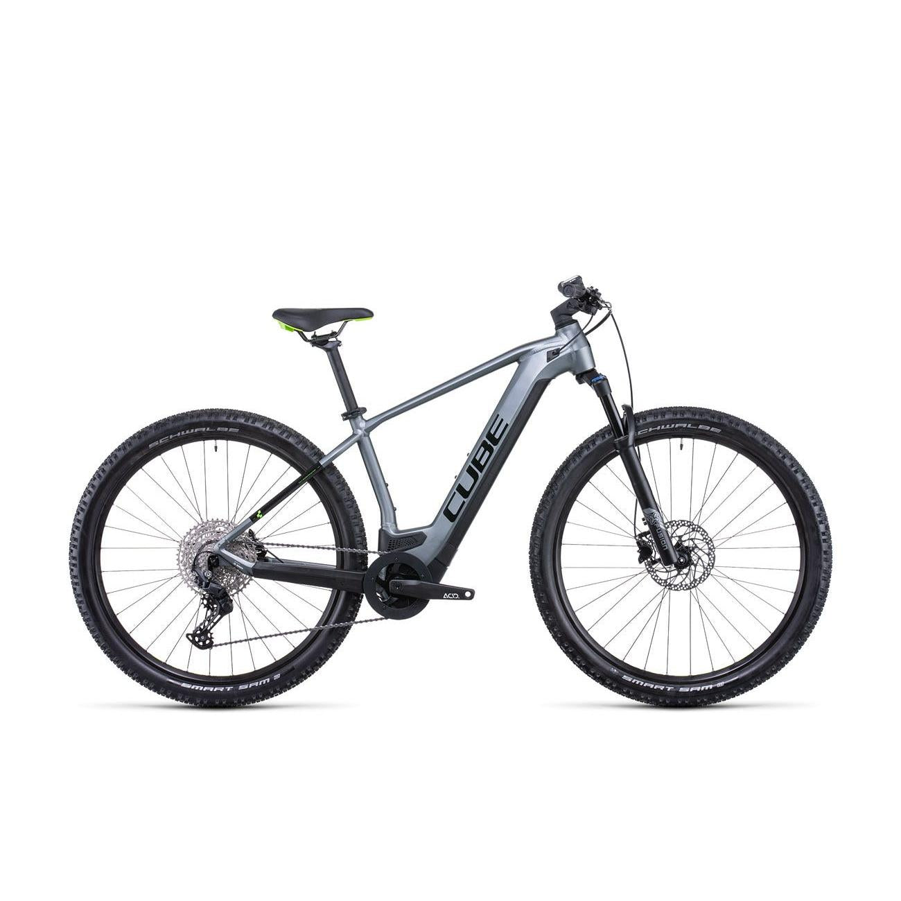 Cube Reaction Hybrid Pro 400 Electric Mountain Bike Flash Grey/Green