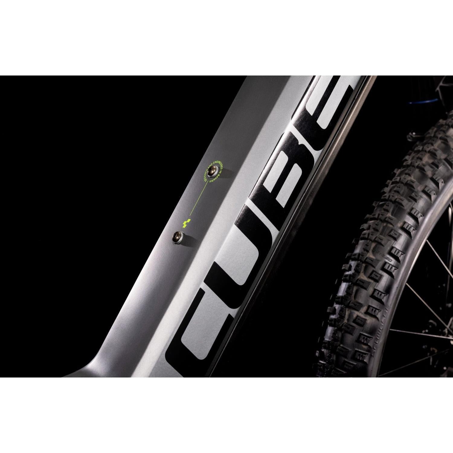 Cube Reaction Hybrid Pro 625 Trapeze Electric Hardtail Mountain Bike Flash Grey 'n' Green