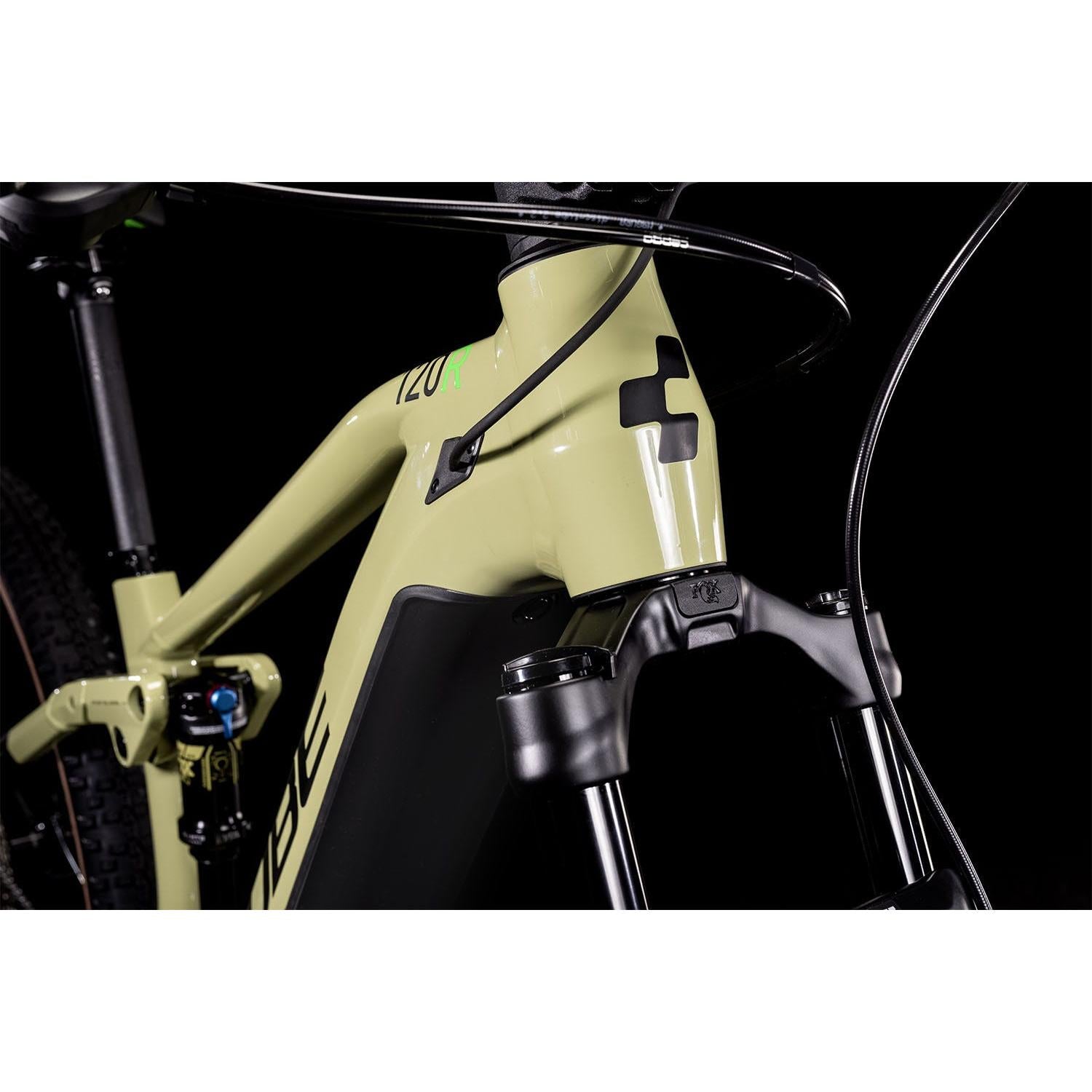 Cube Stereo Hybrid 120 Race 625 Electric Dual Suspension Mountain Bike Green 'n' Flash Green