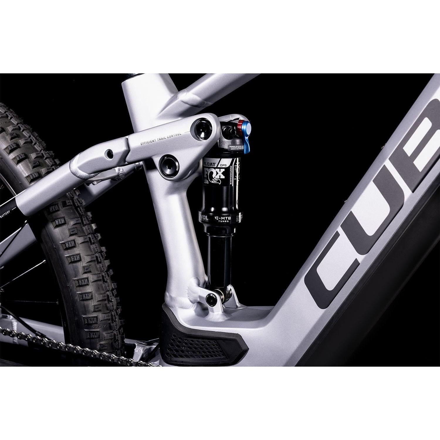 Cube Stereo Hybrid 120 Race 625 Electric Dual Suspension Mountain Bike Polar Silver 'n' Black