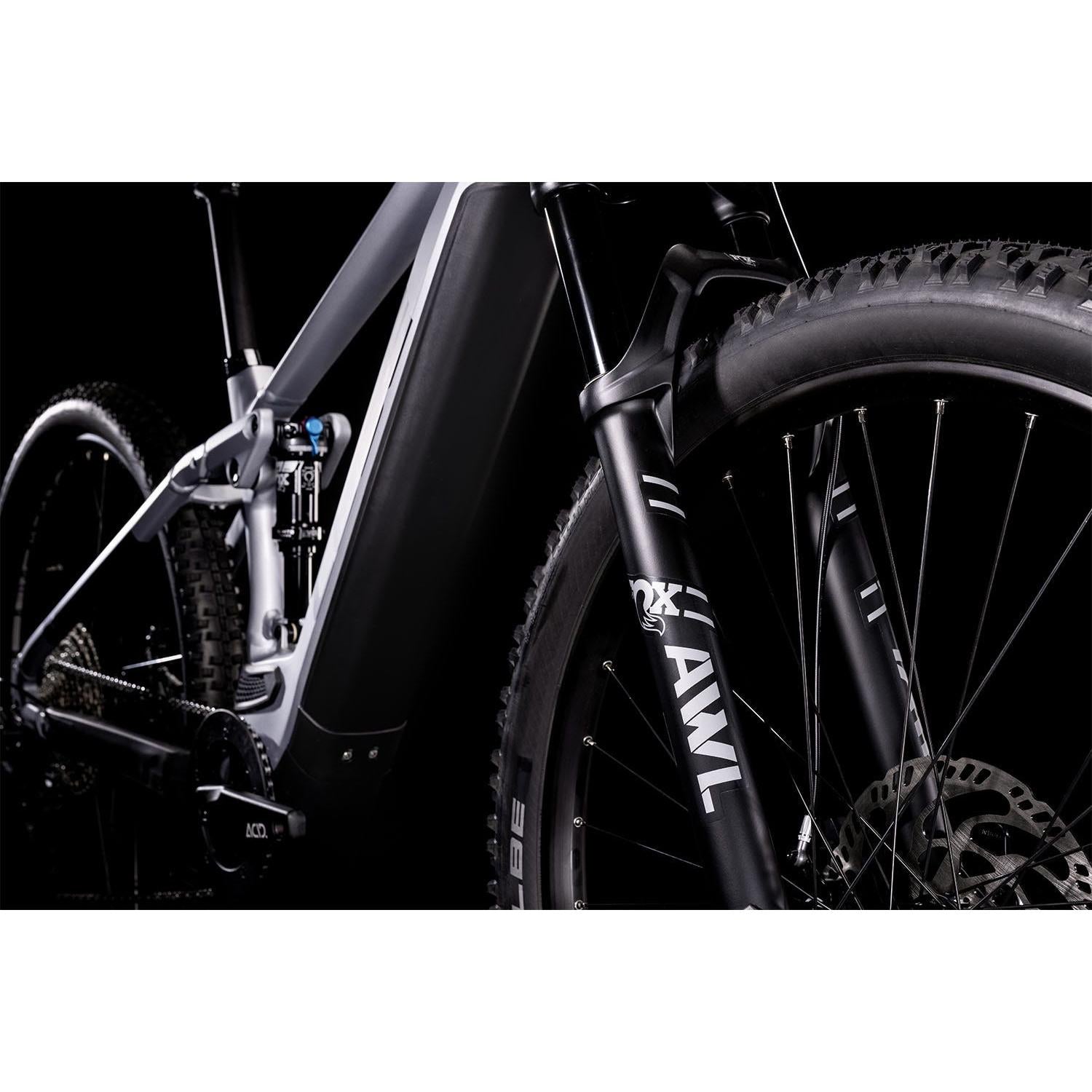 Cube Stereo Hybrid 120 Race 625 Electric Dual Suspension Mountain Bike Polar Silver 'n' Black
