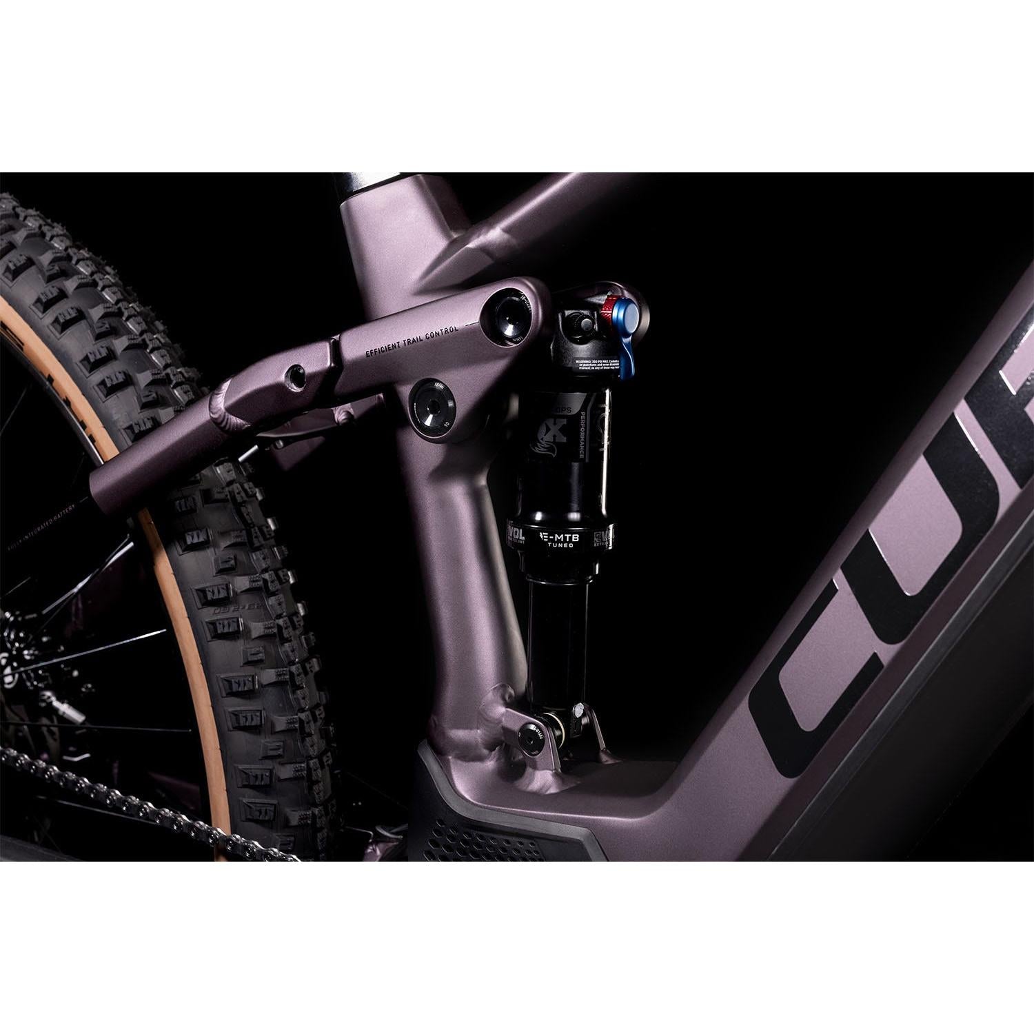 Cube Stereo Hybrid 120 Race 625 Electric Dual Suspension Mountain Bike Smoky Lilac 'n' Black