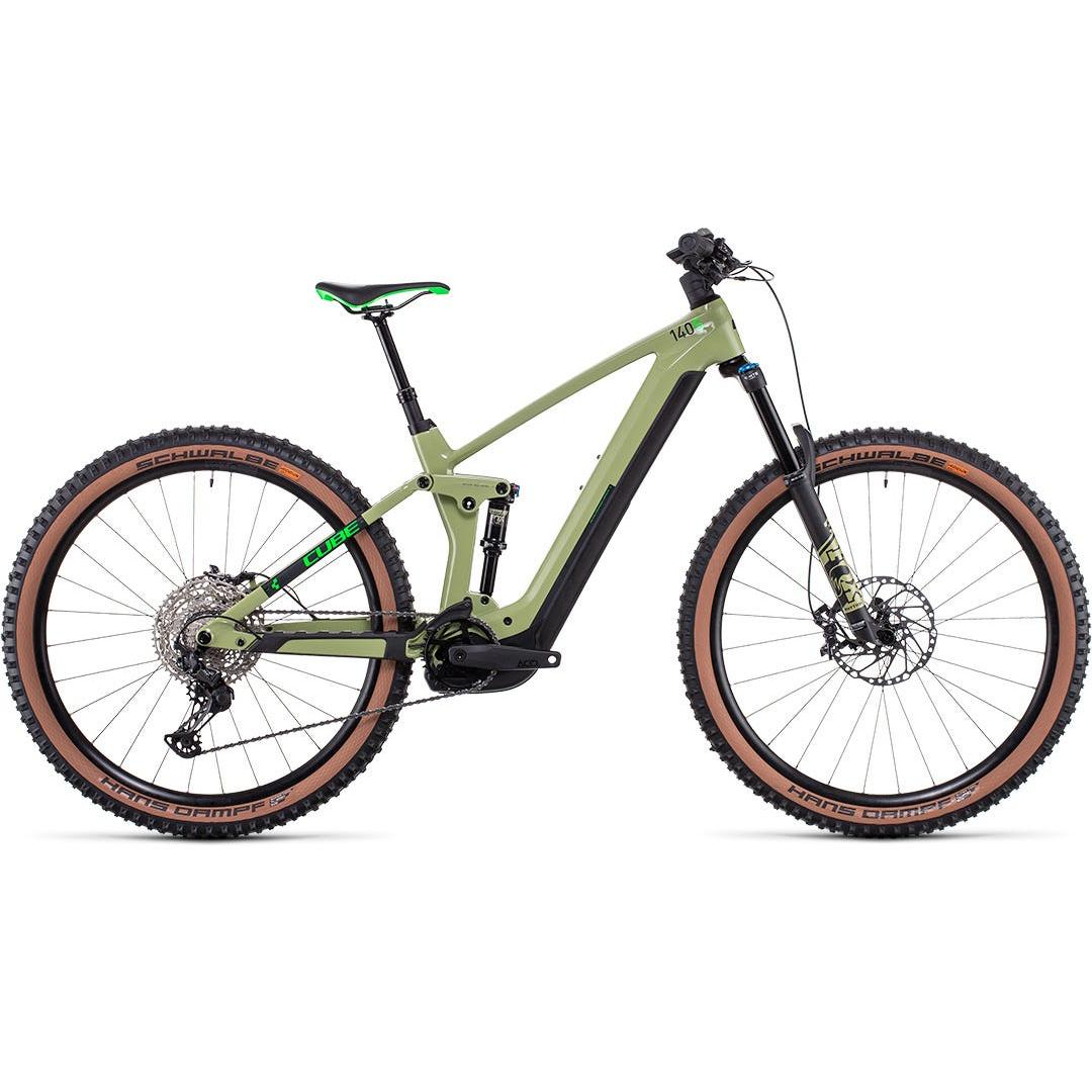 Cube Stereo Hybrid 140 HPC SL 625 Electric Dual Suspension Mountain Bike 27.5'' Green 'n' Flash Green