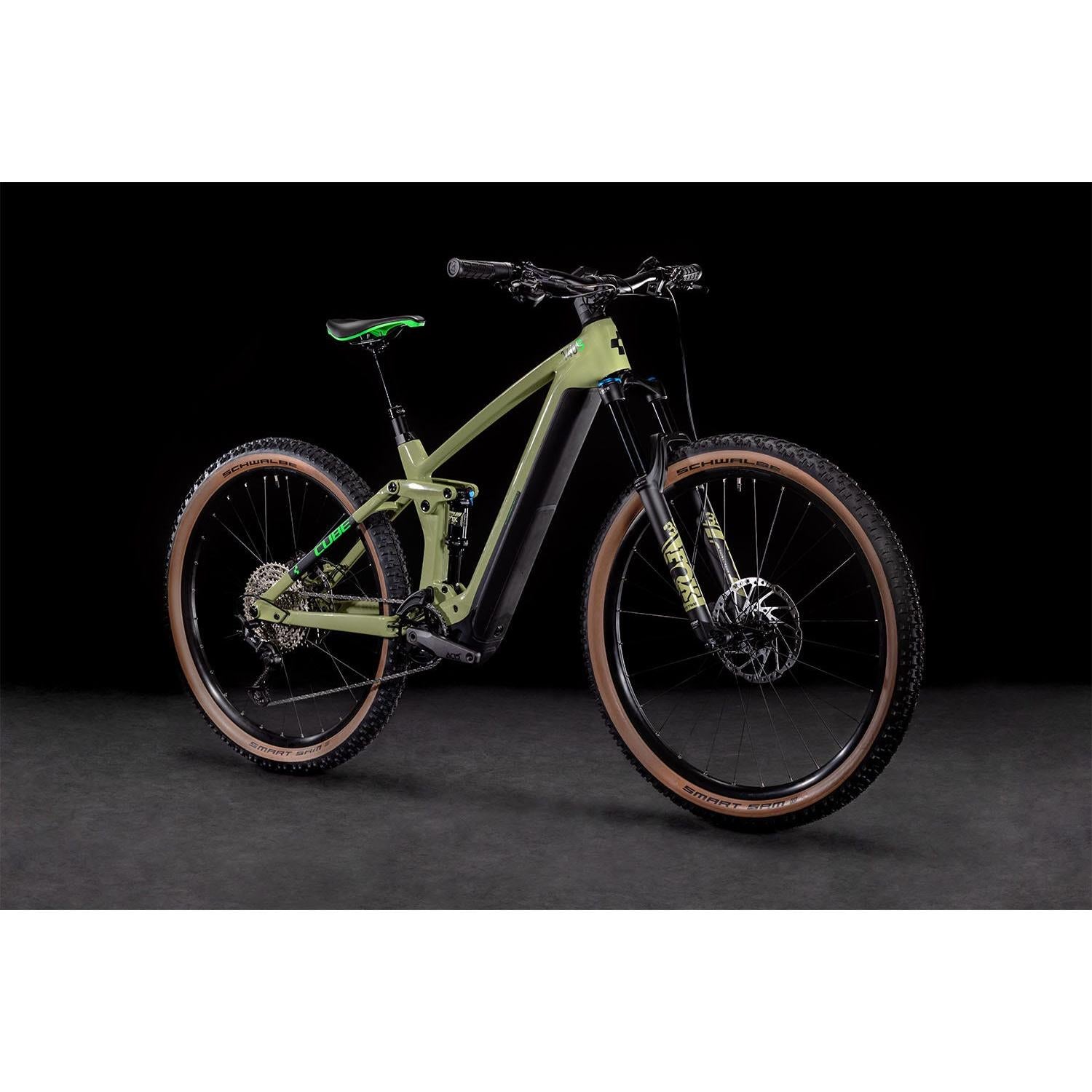 Cube Stereo Hybrid 140 HPC SL 625 Electric Dual Suspension Mountain Bike 27.5'' Green 'n' Flash Green