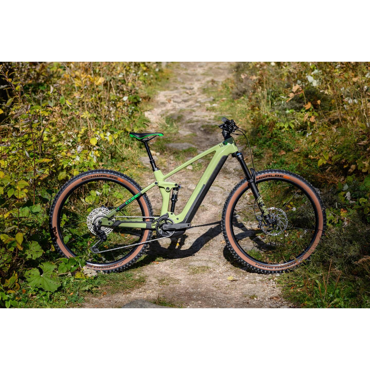 Cube Stereo Hybrid 140 HPC SL 750 Electric Dual Suspension Mountain Bike 29'' Green 'n' Flash Green