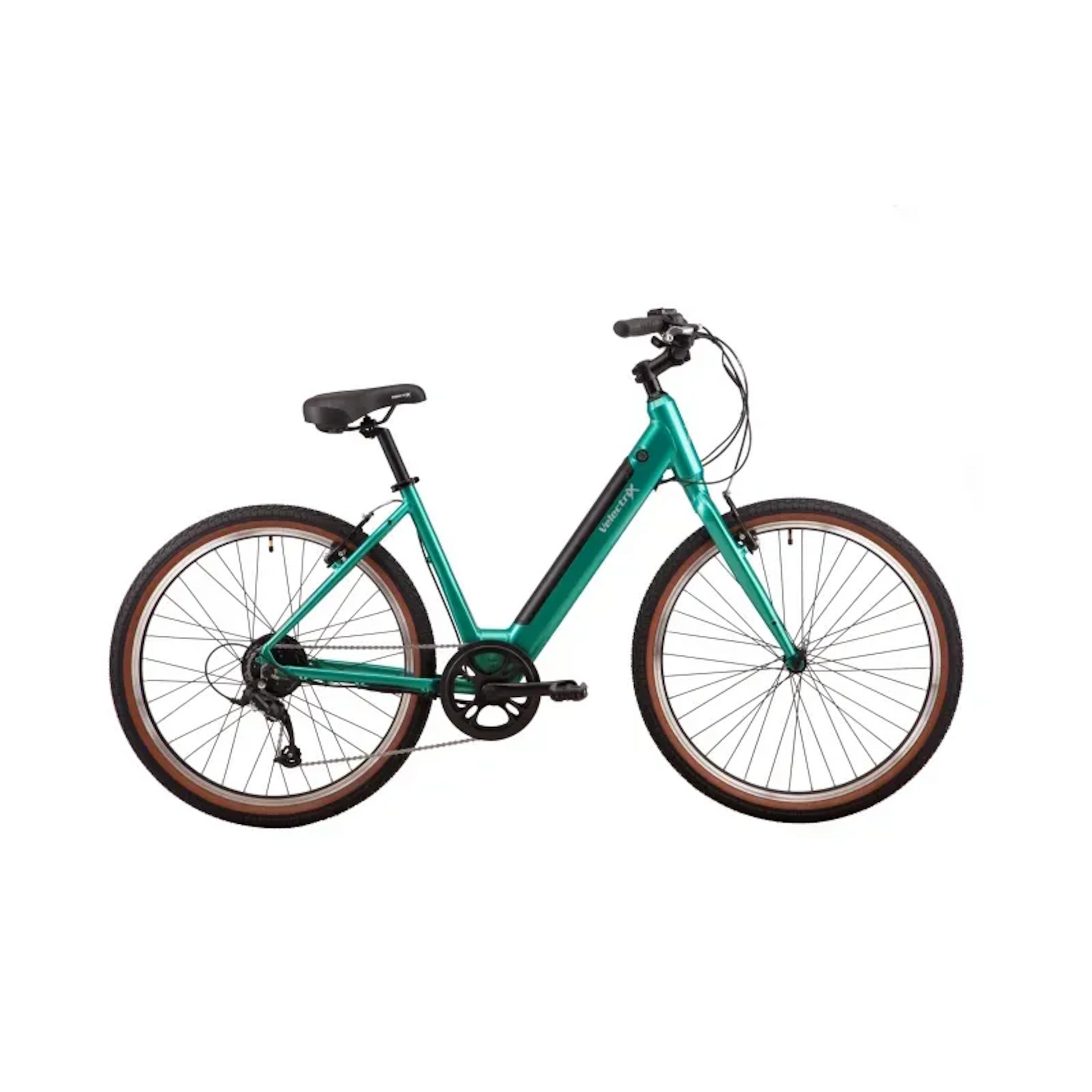 EX-DEMO VelectriX Cruiser Step Through Electric Hybrid Bike Green (Large)