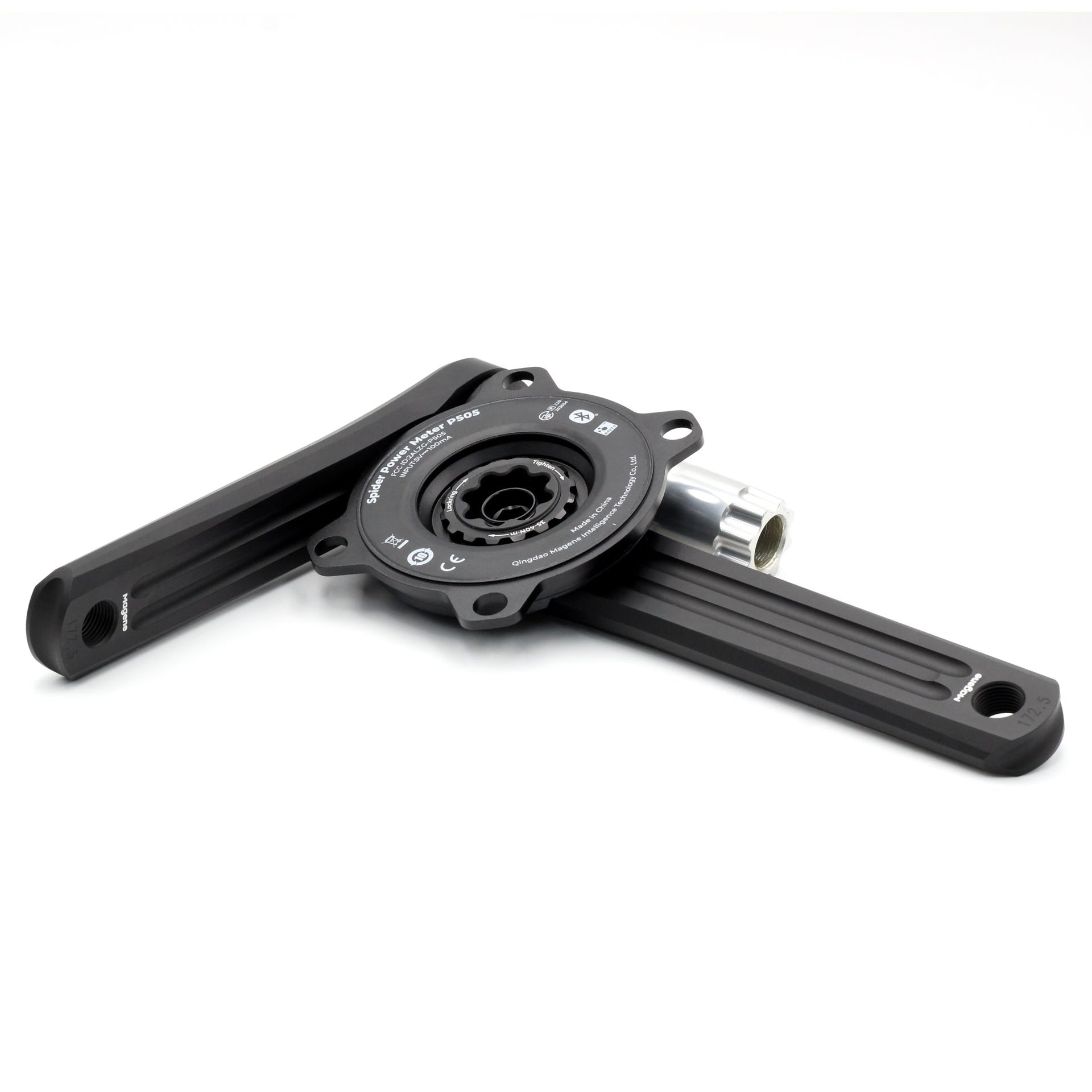 Magene QED P505 Spider + Road Bike 4 Bolt Crankset 172.5mm